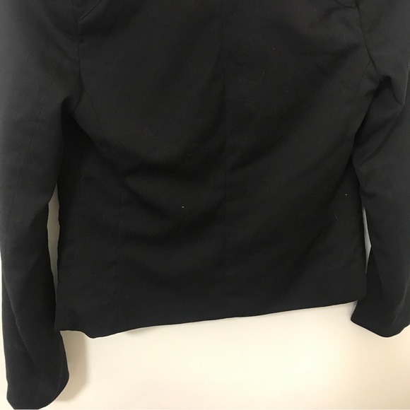 Divided x H&M black single button blazer with silver shoulder studs - Picture 9 of 12